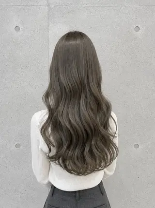 ロング カラー パーマ ヘアアレンジ メンズ 赤み消し艶カラー/美 髪☘️Reika☘️のヘアスタイル