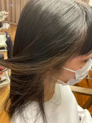 セミロング 佐々木 千夏のヘアスタイル