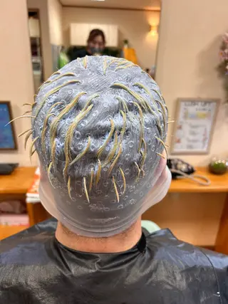 カラー メンズ かぁちゃん 橋本のヘアスタイル