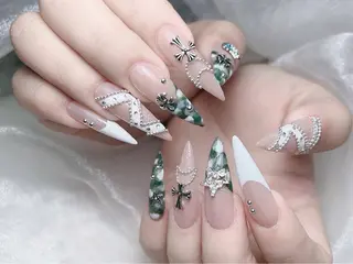 ネイル MoMoA Nail ネイル長さ出し専門店のネイルデザイン
