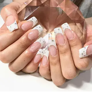 ネイル 渋谷/チップ長さ出し 👑アプレgel-xのネイルデザイン