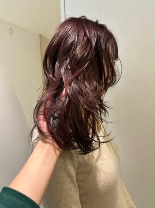 セミロング カラー ヘアアレンジ 💟Opus // Mizuki🐕のヘアスタイル