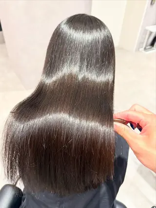 ロング カラー パーマ ヘアアレンジ 縮毛矯正/髪質改善/ ブリーチ毛/木元渓太のヘアスタイル