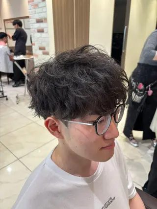 ショート パーマ メンズ 💠メンズ縮毛矯正 /パーマ💠林慶太のヘアスタイル