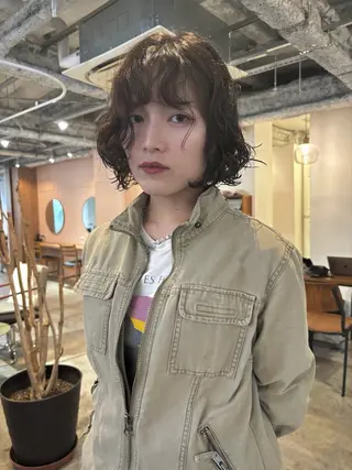 ミディアム パーマ yu maのヘアスタイル