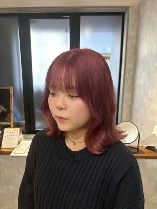カラー 顔まわり/W カラー/リョウのヘアスタイル