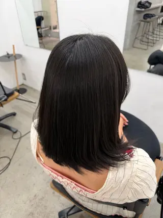 ミディアム パーマ ダブルカラー 大募集中❣️ あいりのヘアスタイル