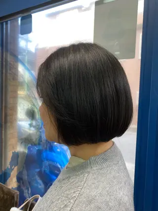 ミディアム 染谷 れなのヘアスタイル