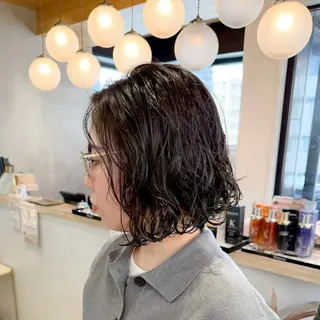パーマ ボブ 韓国レイヤー しょうきのヘアスタイル