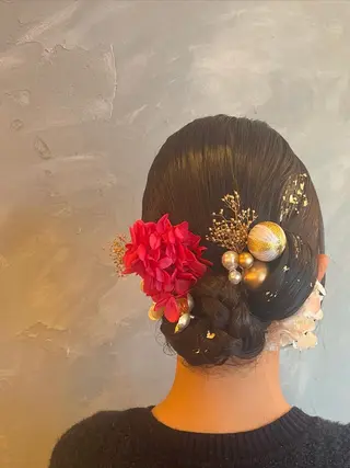 ロング ヘアアレンジ echo 米田 まりゑのヘアスタイル