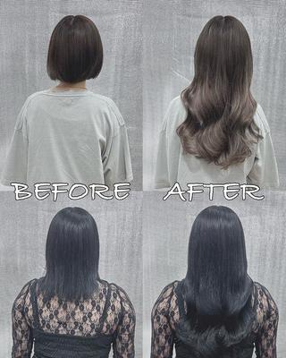 ロング カラー ヘアアレンジ LIP 大阪本店 エクステ MISAのヘアスタイル