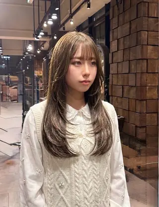 ロング MINX 野本奏和のヘアスタイル
