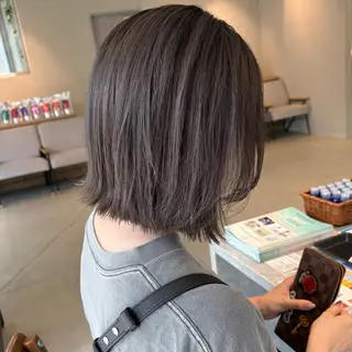 ミディアム カラー 小顔カット🎀 暖色カラー🍒のヘアスタイル