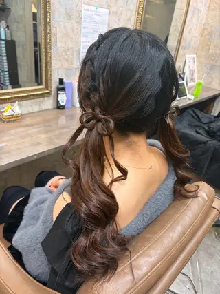 ロング ヘアアレンジ 前田 みのりのヘアスタイル