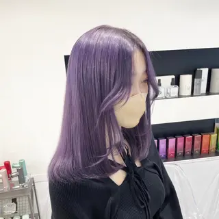 ロング カラー パーマ ヘアアレンジ メンズ mona/ ストレートスタイル✨のヘアスタイル