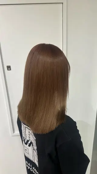 ミディアム 🩷仙台/暖色/ 艶カラー/えれな🩷のヘアスタイル