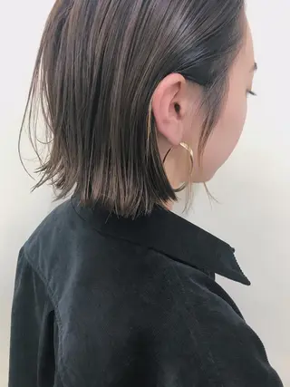 ショート カラー ヘアアレンジ レイヤーウルフ エクステ磯部のヘアスタイル