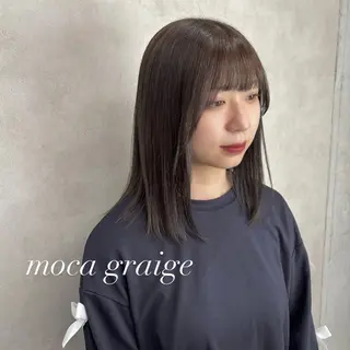 セミロング カラー Rin♡透明感ピンク 🎀白肌ラベンダーのヘアスタイル