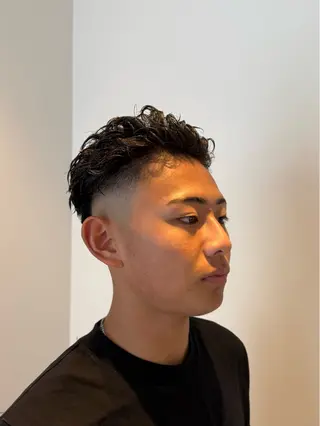ショート パーマ 福永 縁のヘアスタイル