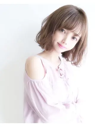 ミディアム HANA Hair Produceのヘアスタイル