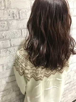 セミロング カラー Oopsレイヤー 加藤澄都のヘアスタイル