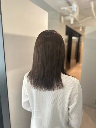 セミロング カラー ヘアアレンジ 美髪透明感特化| なおき|池袋美容師のヘアスタイル