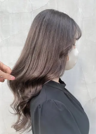 ロング カラー パーマ ヘアアレンジ 中顔面短縮カット🪽 レイヤー🥀コウヘイのヘアスタイル