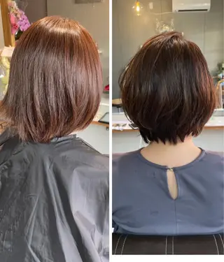 ミディアム 阪本 亜由美のヘアスタイル