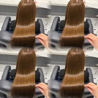セミロング カラー 🦋REISA🦋 エクステ×ハイトーンのヘアスタイル