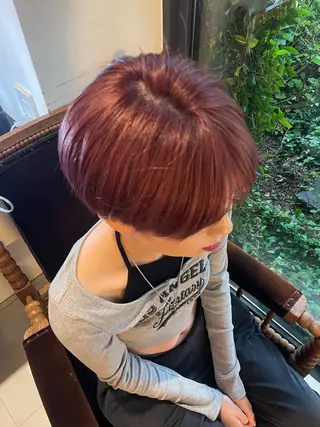 ショート カラー 太田 妃香/岡崎美容室のヘアスタイル