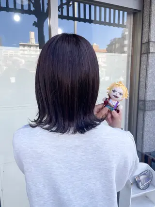 ミディアム カラー イワタ マハ/ minim hairのヘアスタイル