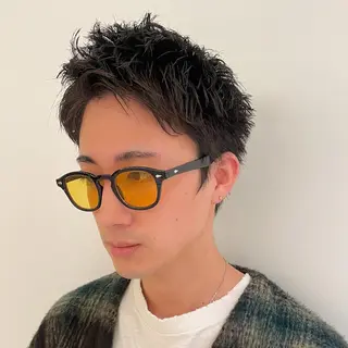 ショート メンズ 【吉祥寺】ショート/ レイヤーボブ/ryoのヘアスタイル