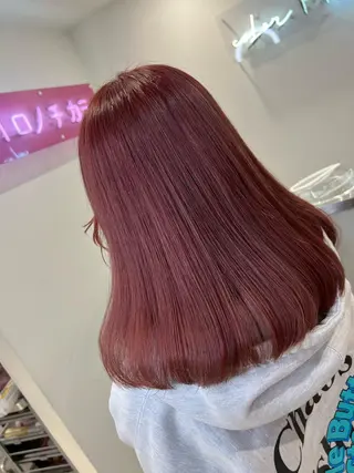 セミロング カラー ハイトーン特化サロン 💎MOCA💎のヘアスタイル