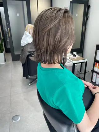 ミディアム カラー 髪質改善will hairdesignのヘアスタイル
