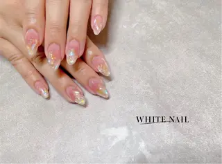 ネイル WHITE NAIL ホワイトネイルのネイルデザイン