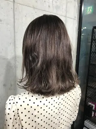 ミディアム カラー パーマ ヘアアレンジ メンズ キッズ ネイル マツエク・マツパ サロンドミルク 渋谷高比良のヘアスタイル