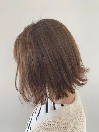 ミディアム カラー パーマ ヘアアレンジ 加藤 綾華のヘアスタイル