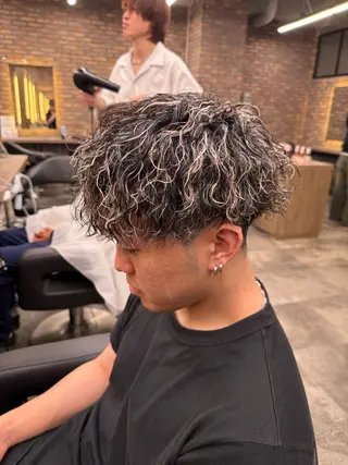 ショート カラー パーマ ヘアアレンジ メンズ キッズ メンズ特化/カラー /せなのヘアスタイル
