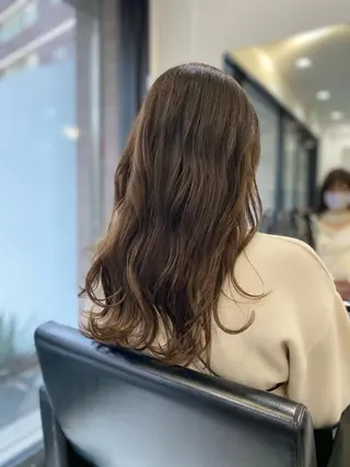 ロング カラー レイヤーカット 赤み消し　店長/大和のヘアスタイル