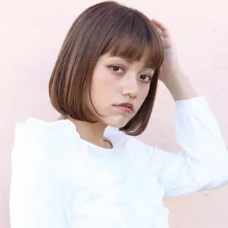 ミディアム カラー マンツーマン 美容師💚コウブチのヘアスタイル