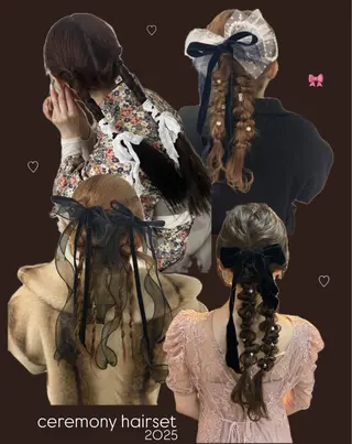ロング ヘアアレンジ moe🎀 透明感♡似合わせのヘアスタイル