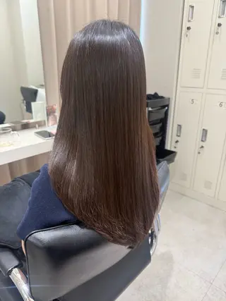 ロング カラー パーマ haru 髪質改善サロンのヘアスタイル