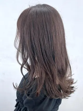 セミロング カラー パーマ ヘアアレンジ ITbyALBUM 中野店のヘアスタイル