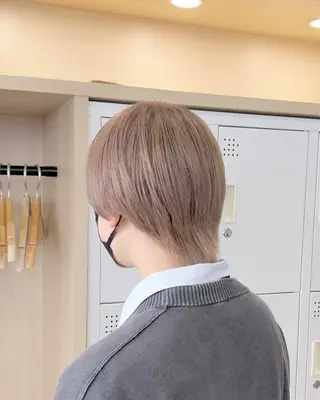 ショート カラー 髪質改善ストレート sotaのヘアスタイル