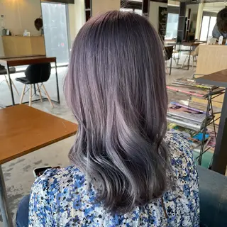ロング カラー ヘアアレンジ マツエク・マツパ 透明感カラー/推しカ ラー☁️JURAのヘアスタイル