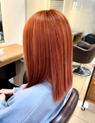 ミディアム カラー 髪質改善・ボブ・ ショート 丸毛一輝のヘアスタイル