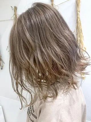 ミディアム カラー 縮毛矯正/髪質改善 ⭐️レイヤーの達人悟のヘアスタイル