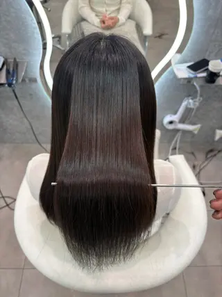 ロング ヘアアレンジ 大宮縮毛矯正🩵 レイヤー 佐藤和のヘアスタイル