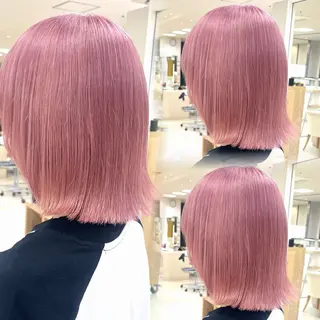 ミディアム カラー 暖色/ブリーチカラー 🎀 M i k uのヘアスタイル