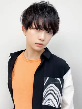 ミディアム 塚内 将哉のヘアスタイル
